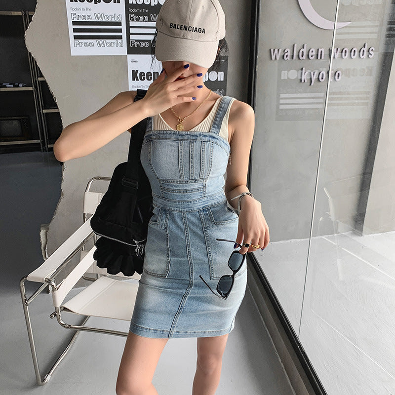 Power Move Denim Mini Dress