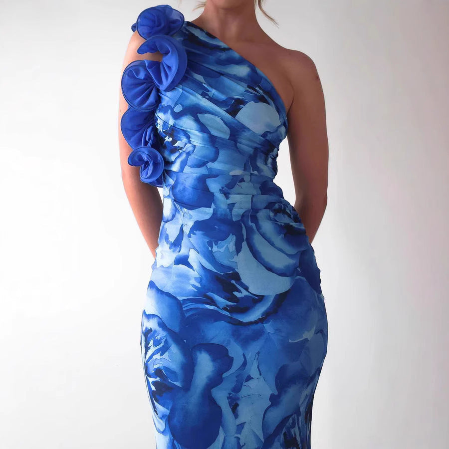 Rosalia Bloom Backless Maxi Dress