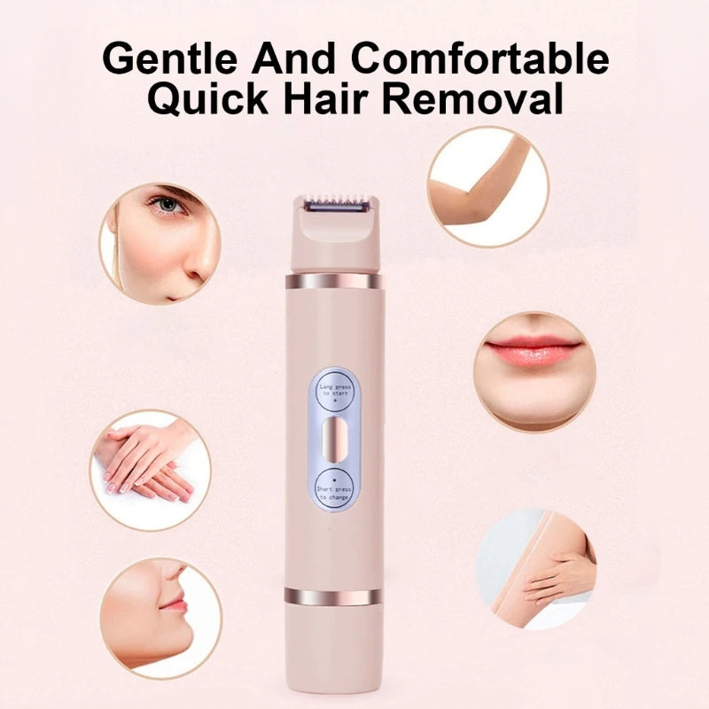 Dual-Head Electric Shaver for Women