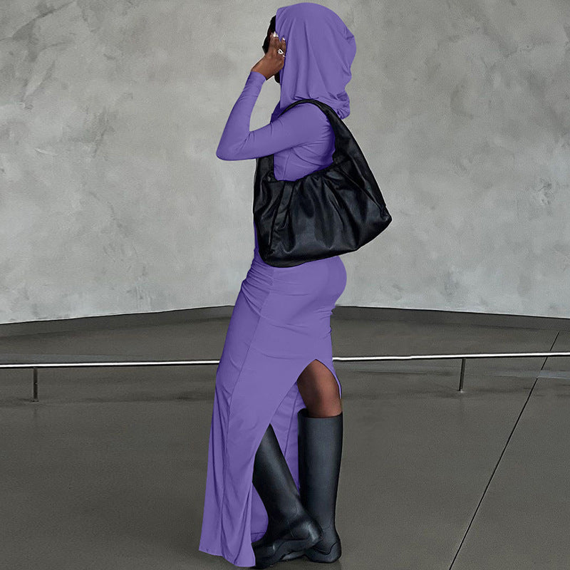 Sunset Muse Hooded Dress – Street Sleek Edition