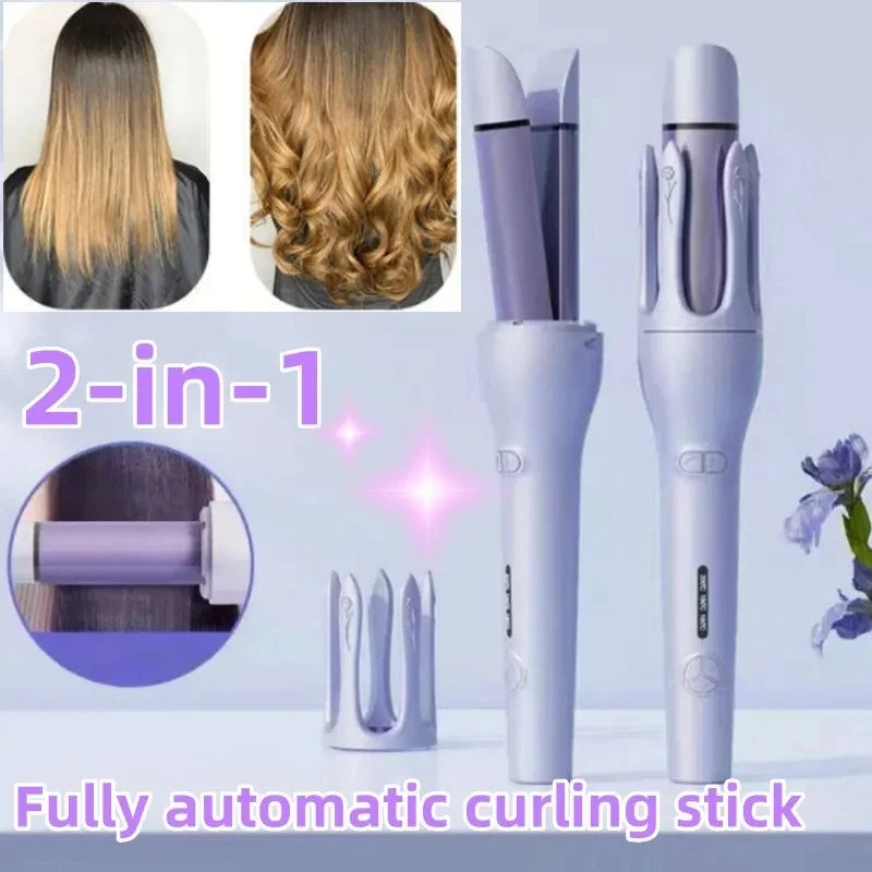 2-in-1 Automatic Hair Curler & Straightener