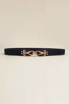 Alloy Buckle Elastic Belt