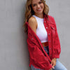 Distressed Drop Shoulder Denim Jacket