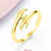 Einfacher Umarmungsring aus Legierung – Verstellbarer Ring für Damen