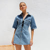Robe chemise trapèze en jean à poches Riley Street 