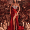 Scarlet Siren Sequin Slit Gown