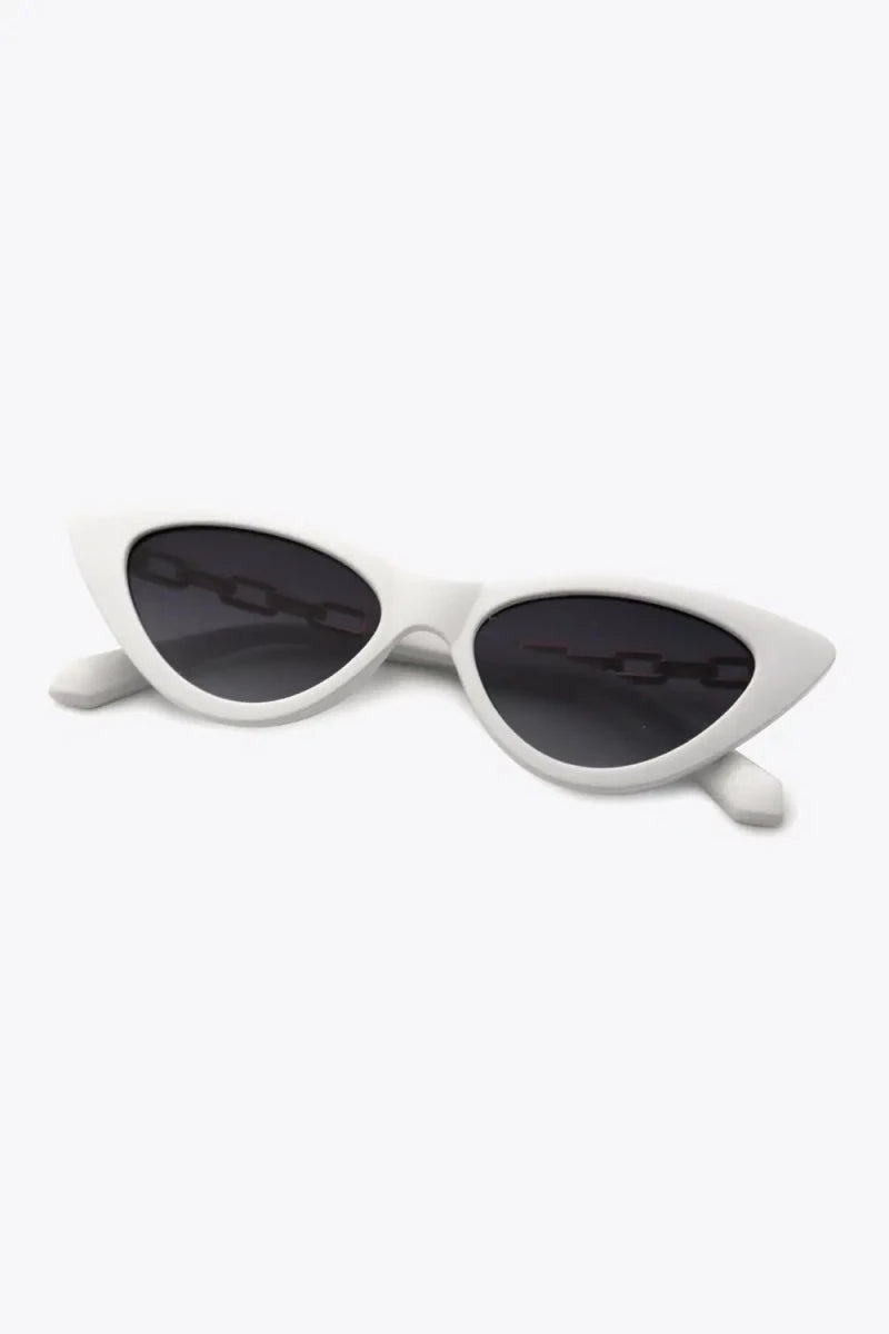 Chain Detail Cat - Eye Sunglasses - Lustreve