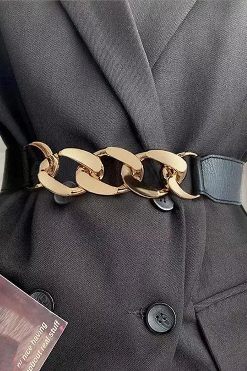 Chain Detail Elastic Belt - Lustreve