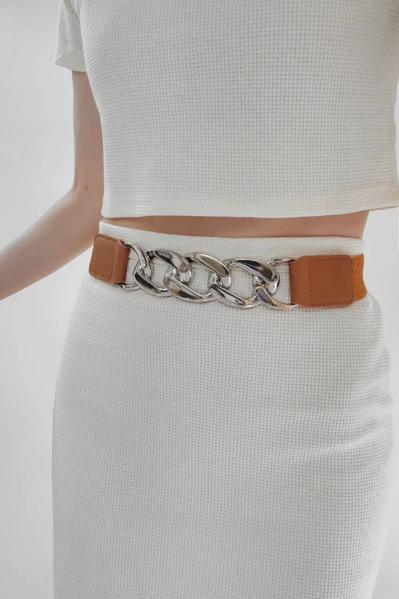 Chain Detail Elastic Belt - Lustreve