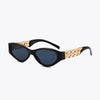 Chain Detail Temple Cat Eye Sunglasses - Lustreve