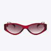 Chain Detail Temple Cat Eye Sunglasses - Lustreve