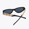 Chain Detail Temple Cat Eye Sunglasses - Lustreve