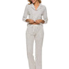Collared Neck Loungewear Set with Pocket - Lustreve
