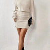 Cozy Command Maeve Ribbed Turtleneck Sweater Mini Dress - Lustreve