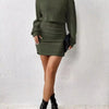 Cozy Command Maeve Ribbed Turtleneck Sweater Mini Dress - Lustreve
