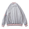 High Street Vintage Alphabet Embroidery Bomber Jacket