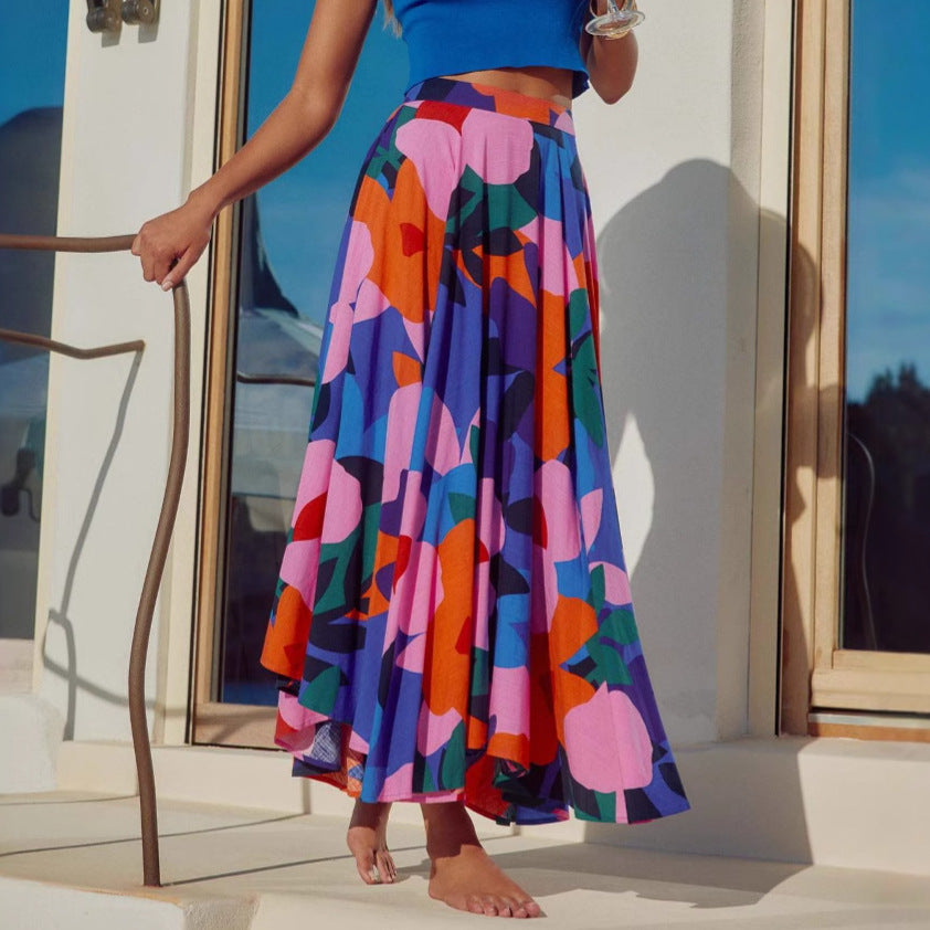 Vivienne  Bloom High-Waist Maxi Skirt