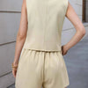 V-Neck Vest and Shorts Set