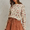 SO ME Mineral Wash Pintucked Corduroy Mini Flared Skirt