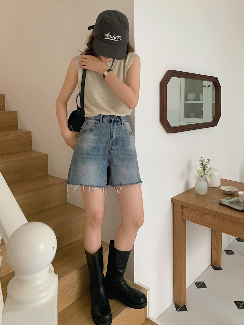 Short ample à bords rétro