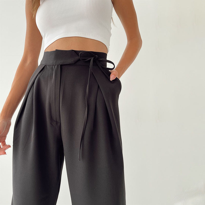 Wide Leg Twill Pants