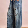 BiBi Baggy Barrel Jeans With Cargo Pockets