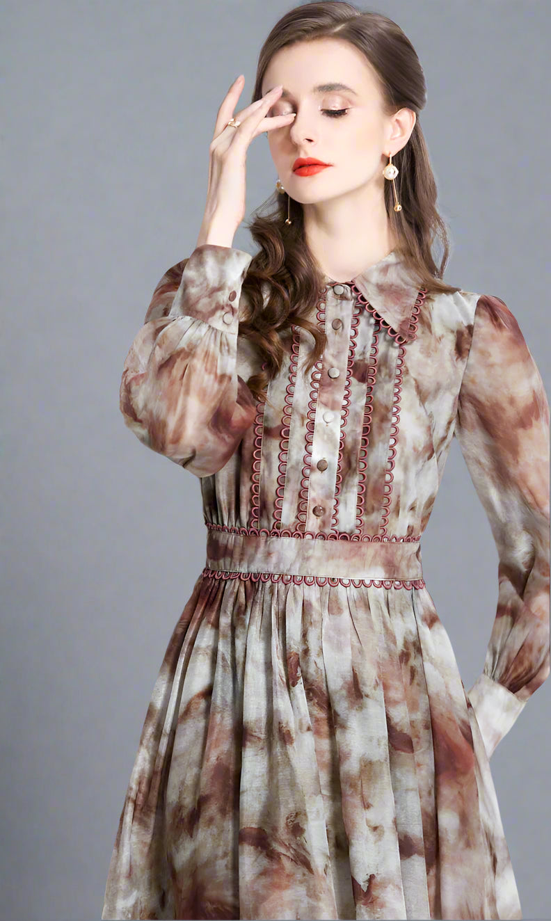 Sunset Sketch Maxi Dress