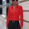 Boardroom Bliss Satin-Feel Blouse