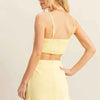 HYFVE Ruched Bra Top and Mini Skirt Set
