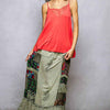 POL Printed Patchwork Embroidered Ruffled Skirt