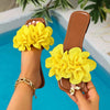 Floral Embellished Flat Sandals