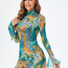 Bold Hue Hip-Hugger Dress
