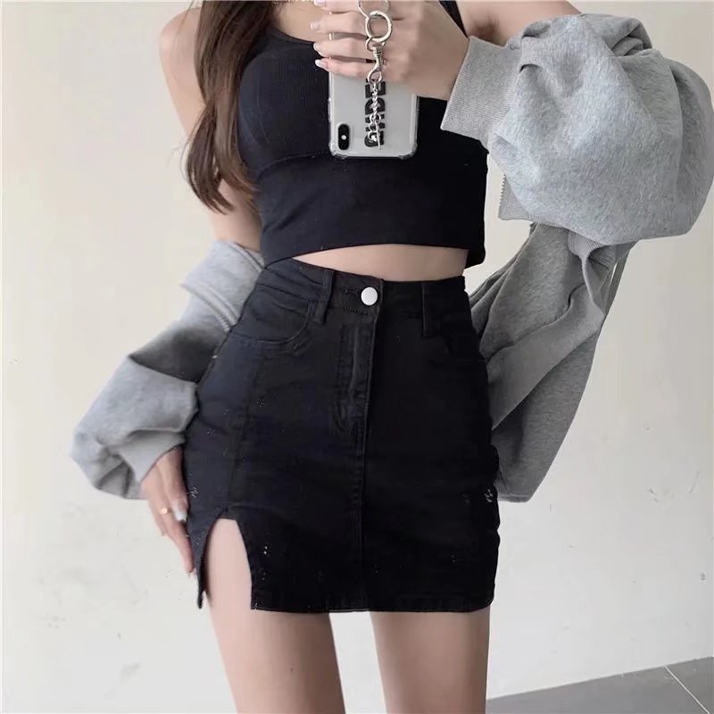 Kimora  Mini Denim Skirt