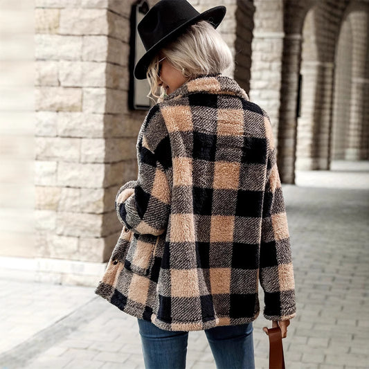 Shanty  Warm Plaid Coat
