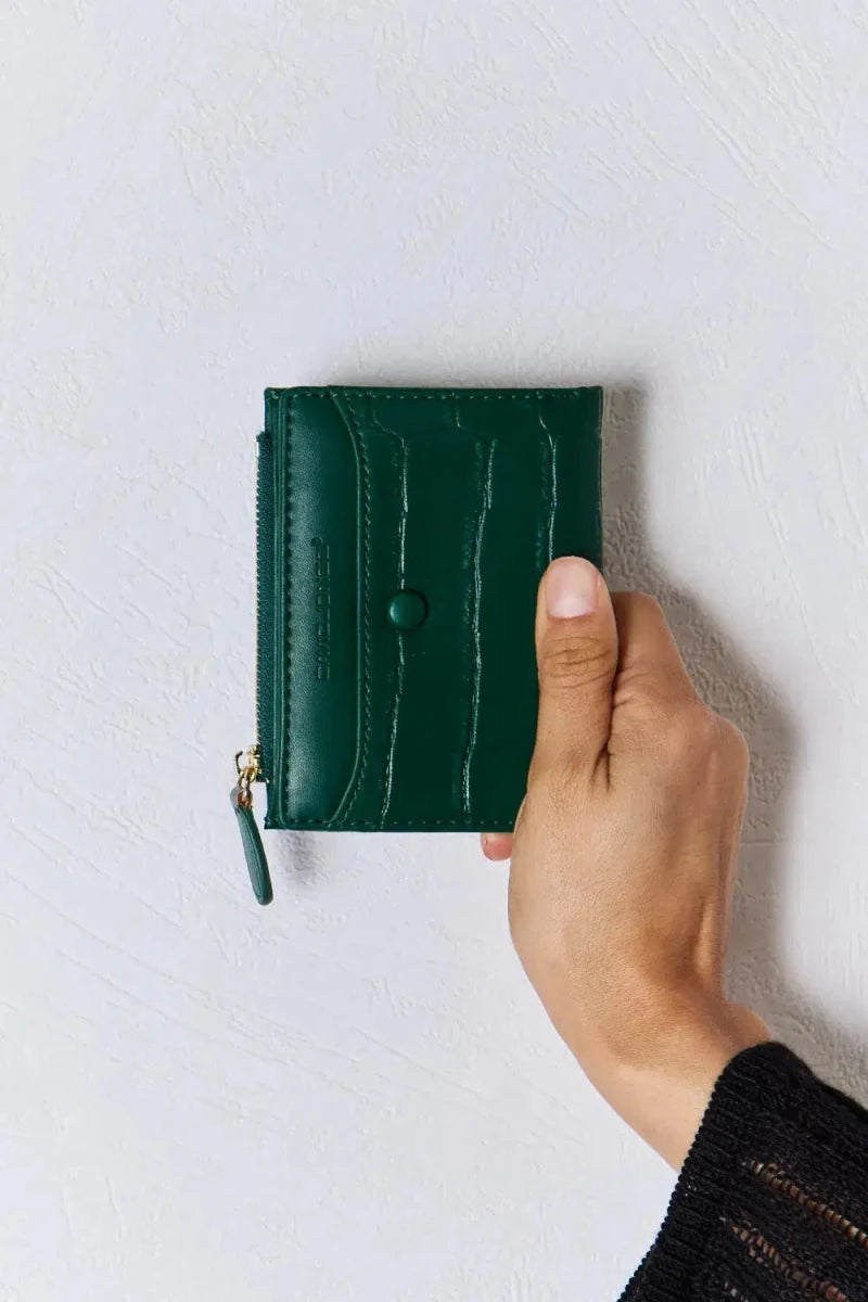 David Jones Texture PU Leather Mini Wallet - Lustreve