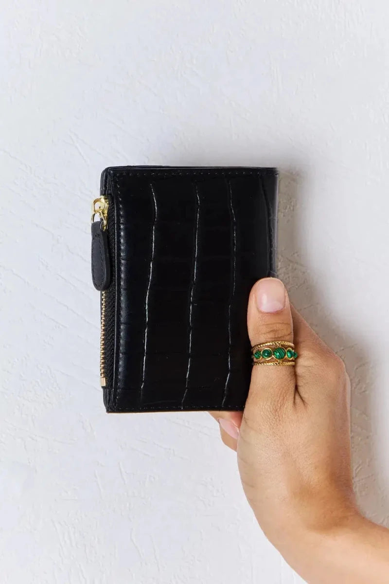 David Jones Texture PU Leather Mini Wallet - Lustreve