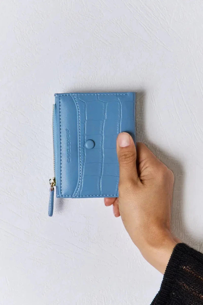 David Jones Texture PU Leather Mini Wallet - Lustreve
