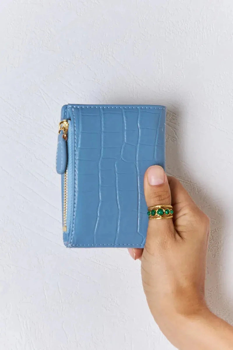 David Jones Texture PU Leather Mini Wallet - Lustreve