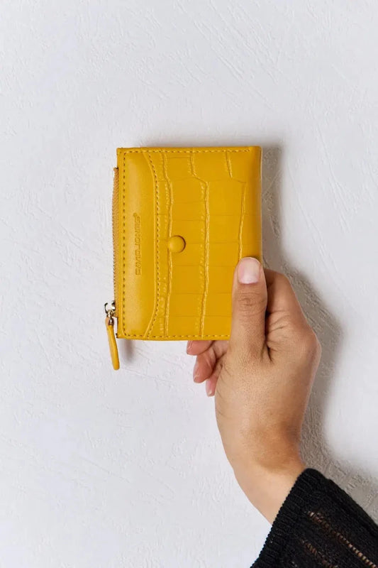 David Jones Texture PU Leather Mini Wallet - Lustreve