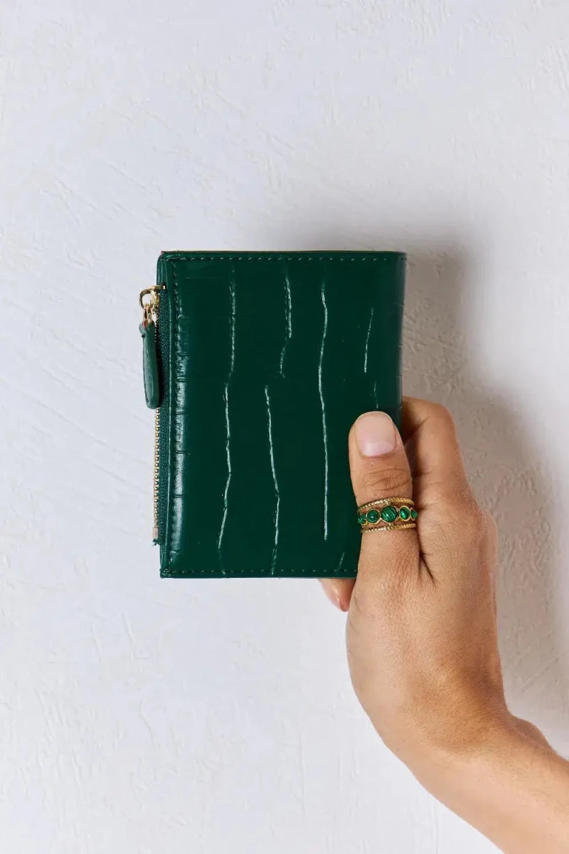 David Jones Texture PU Leather Mini Wallet - Lustreve