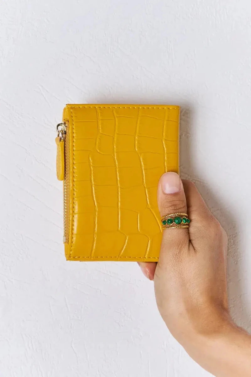 David Jones Texture PU Leather Mini Wallet - Lustreve