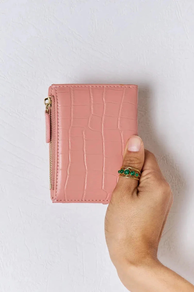 David Jones Texture PU Leather Mini Wallet - Lustreve
