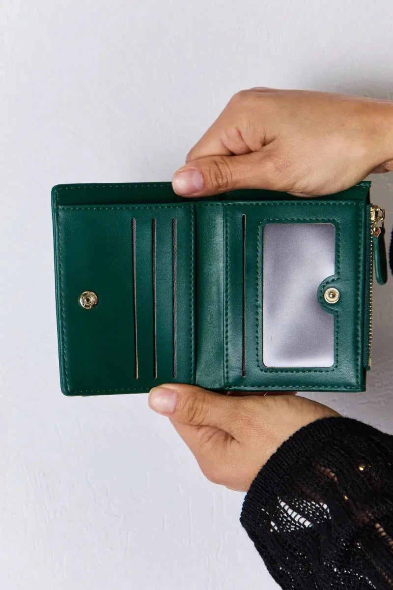 David Jones Texture PU Leather Mini Wallet - Lustreve