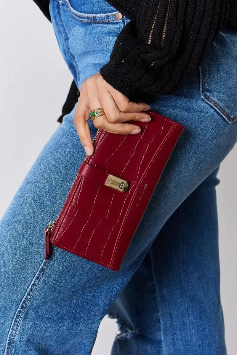David Jones Texture PU Leather Wallet - Lustreve