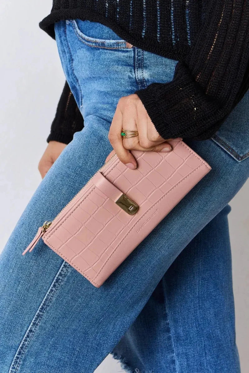 David Jones Texture PU Leather Wallet - Lustreve