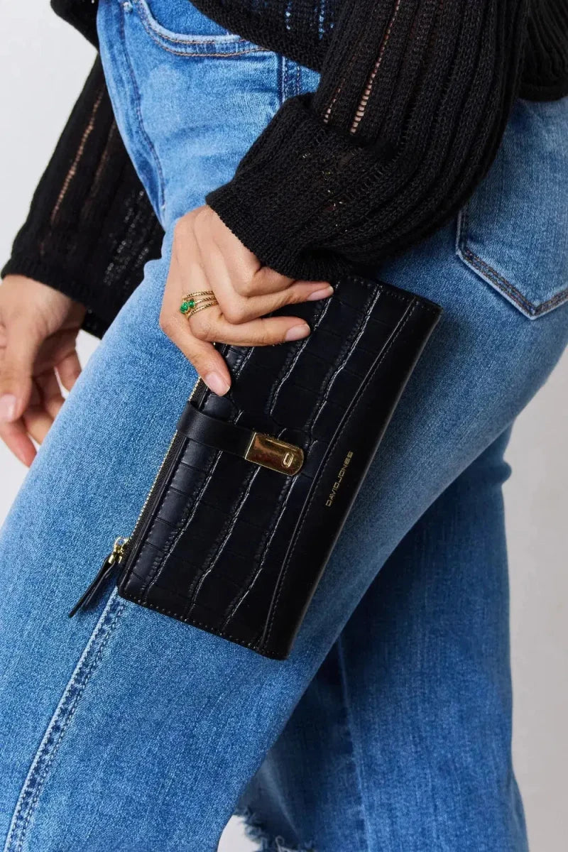 David Jones Texture PU Leather Wallet - Lustreve
