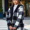 Stay In Touch  Plaid Coat