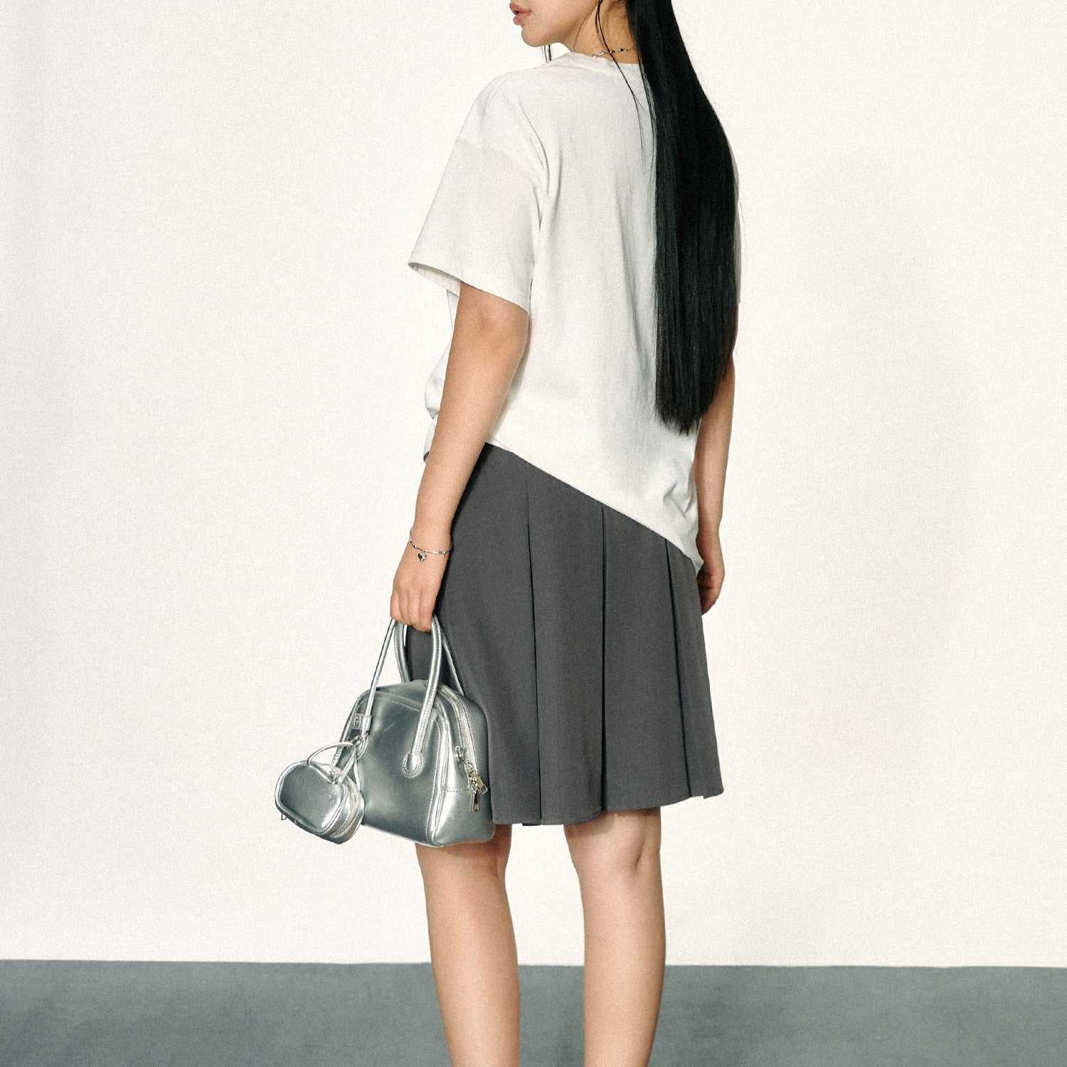 Zoey Chic  Pleated A-Line Mini Skirt