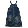 Summer Breeze Printed Denim Strap Dress