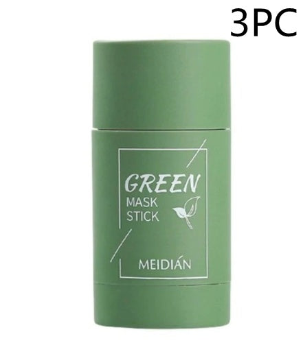 Cleansing Green Tea Mask Clay Stick - Oil Control, Anti-Acne, Whitening Seaweed Mask for Skin Care